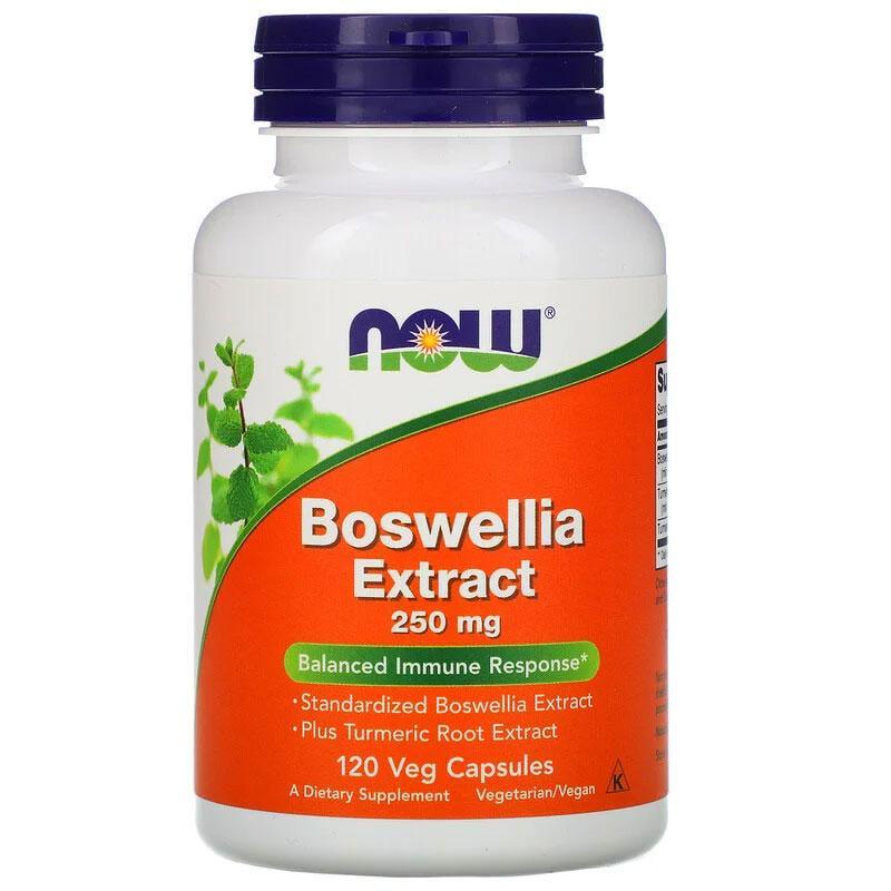 Босвеллія Екстракт Now Foods Boswellia Extract для імунітету 120 рослинних капс. 250 мг (1242779913)