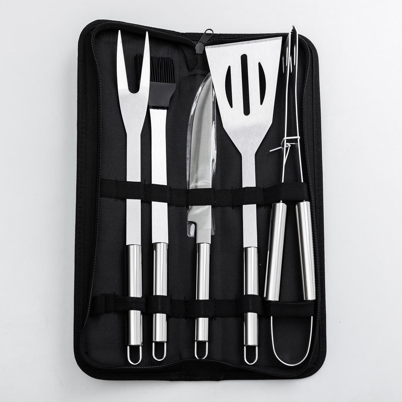 Набор аксессуаров для барбекю/мангала/гриля 40х10х5 см 5 предметов (6614)