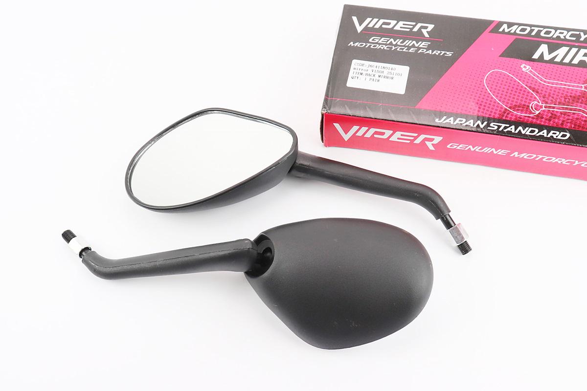 Зеркала К-КТ к мотоциклу Viper V150A резьба M10 Черный (508064)
