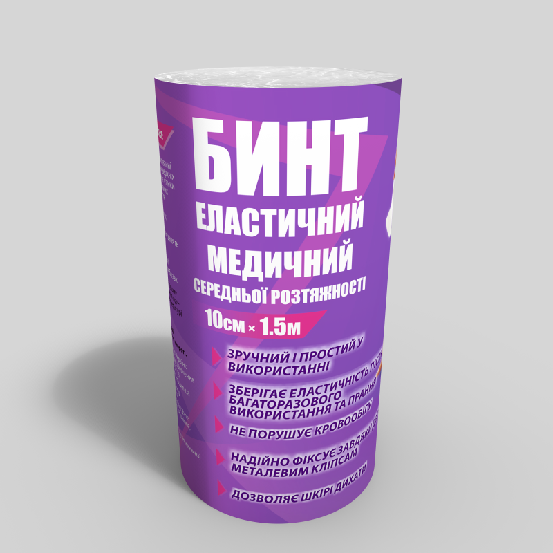 Бинт еластичний Teta середньої розтяжності 10x150 см (6970531450299)