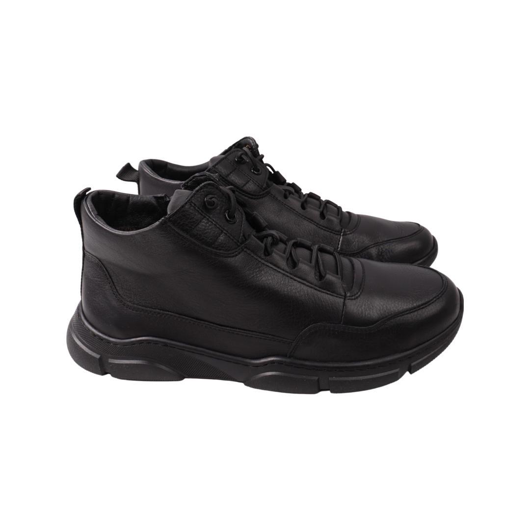 Ботинки мужские Rondo из кожи р. 41 Черный (40-22ZHS)