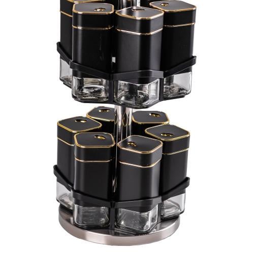 Набір для спецій карусель на підставці 12 шт. по 120 мл (HP531T1026HJ) - фото 4 Набір для спецій карусель на підставці 12 шт. по 120 мл (HP531T1026HJ) - фото 4