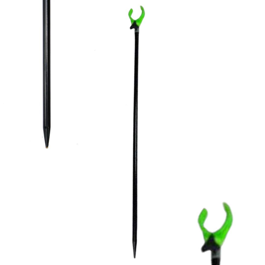 Подставка для удилища Gladiator ZJ04-120 телескопическая Черный/Зеленый (30167391) - фото 2