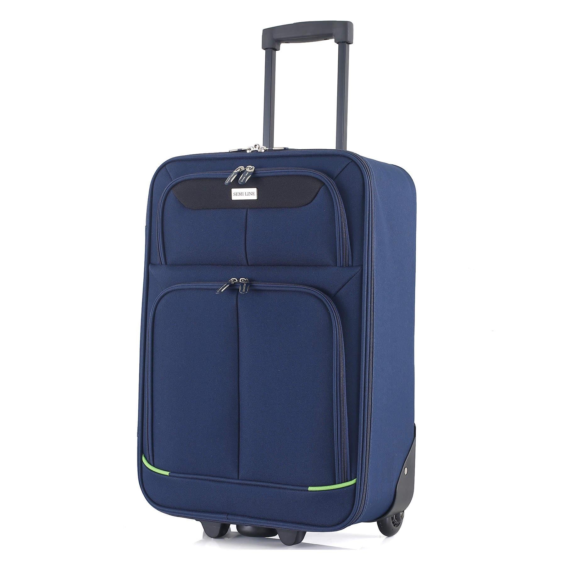 Чемодан имел для ручной клади SEMI LINE 20" полиэстер S Blue (T5755-1)