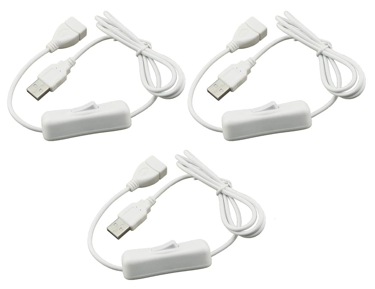 Удлинитель USB HUAZIZ с кнопкой включения/выключения 1 м 3 шт.