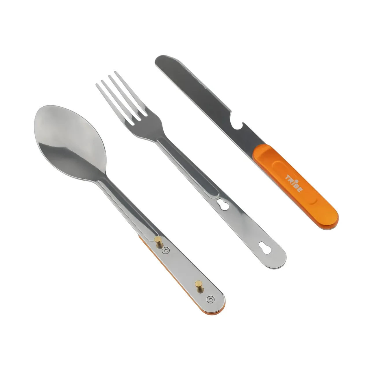 Набор столовых приборов для кемпинга Tribe Camp Set компактный 4в1 (T-FC-0036-metal)