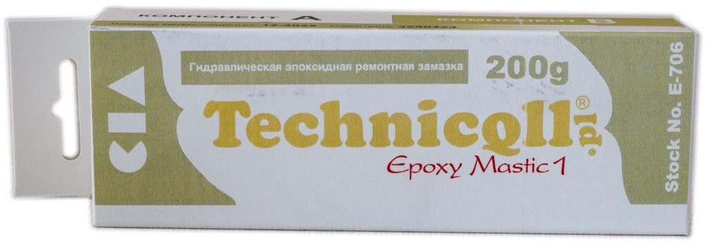 Клей холодне зварювання Technicqll гідравлічний пластилін 200 г (000034064)