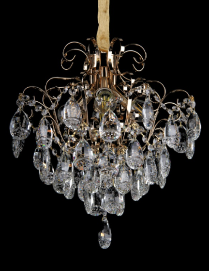 Хрустальная люстра L103/4 FGD WT Белый/Золото (AN000408)