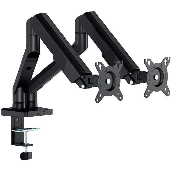 Крепление настольное для 2-х мониторов ITech LDT117-C024E 17-35" до 12 кг VESA 100x100 Black