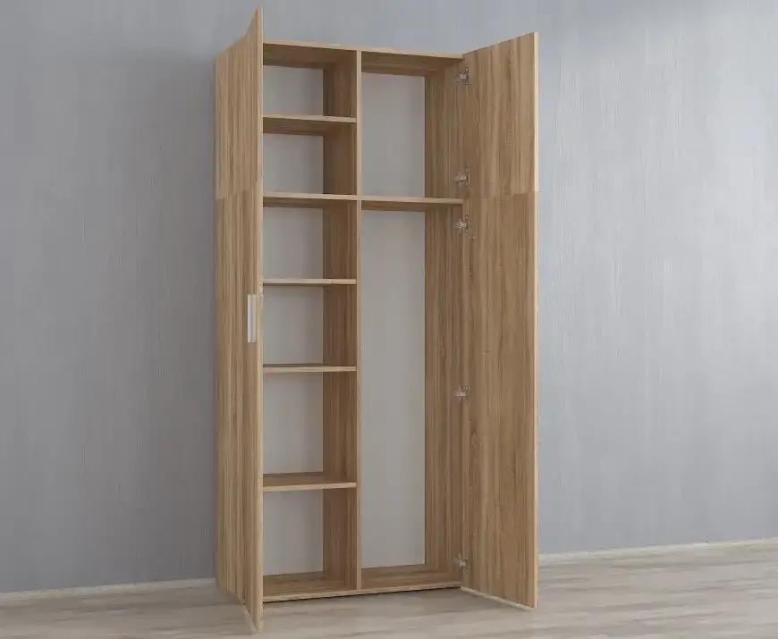 Шкаф распашной с полками для уборочного инвентаря Дуб сонома (Р85б) - фото 2 Шкаф распашной с полками для уборочного инвентаря Дуб сонома (Р85б) - фото 2