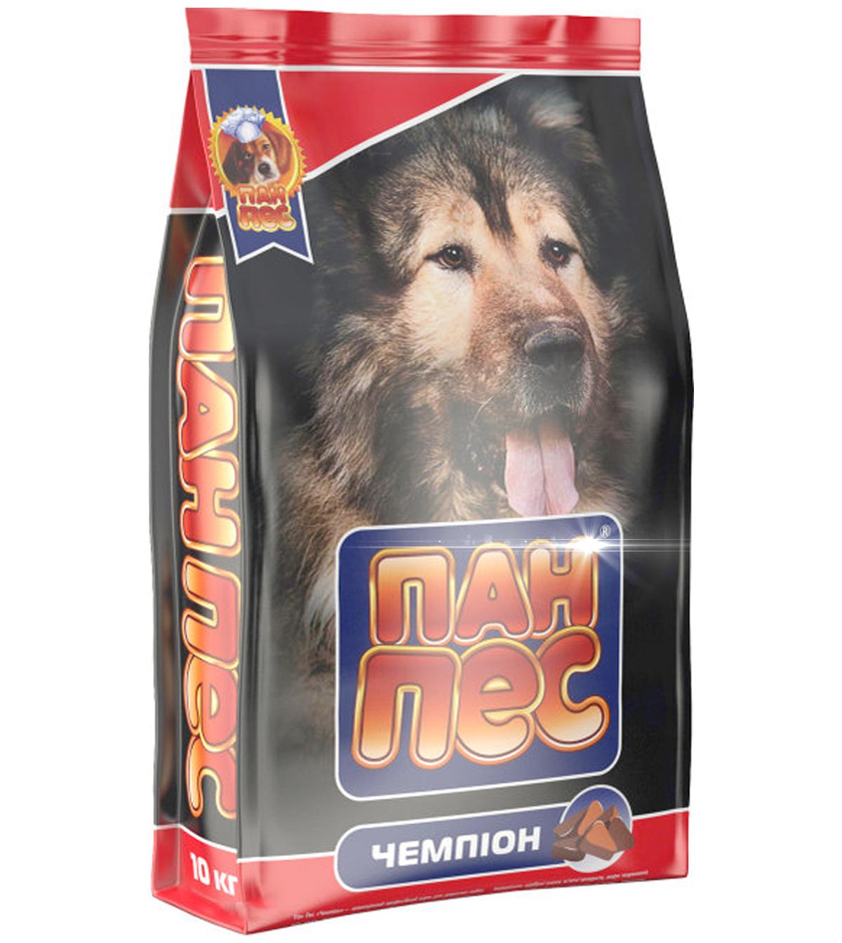 Корм сухий для собак Пан Пес Лайт Чемпіон для всіх порід 10 кг з підвищеними фізичними навантаженнями (344348935)