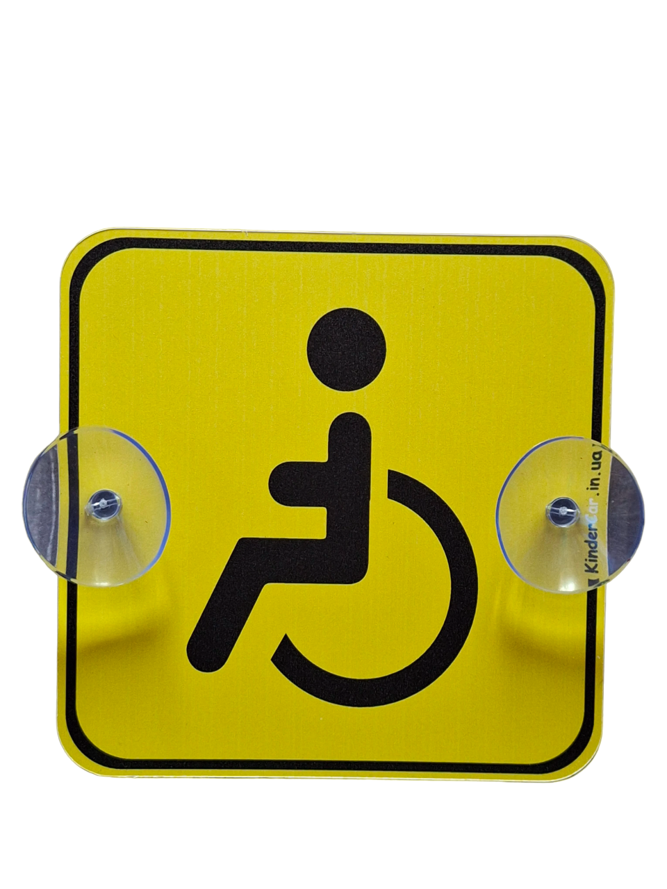 Знак на авто Інвалід на 2 присосках зйомний пластиковий