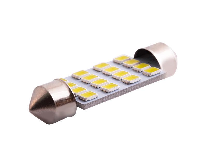 Автомобильная лампа светодиодная LEDUA S85 41 мм 16 SMD 1206 12V Белый (76) Автомобильная лампа светодиодная LEDUA S85 41 мм 16 SMD 1206 12V Белый (76)