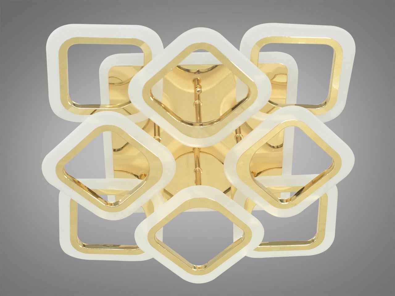 Люстра з димером та LED підсвічуванням HAS8060/4+4G 3col dim EcoLed 110W Золотий