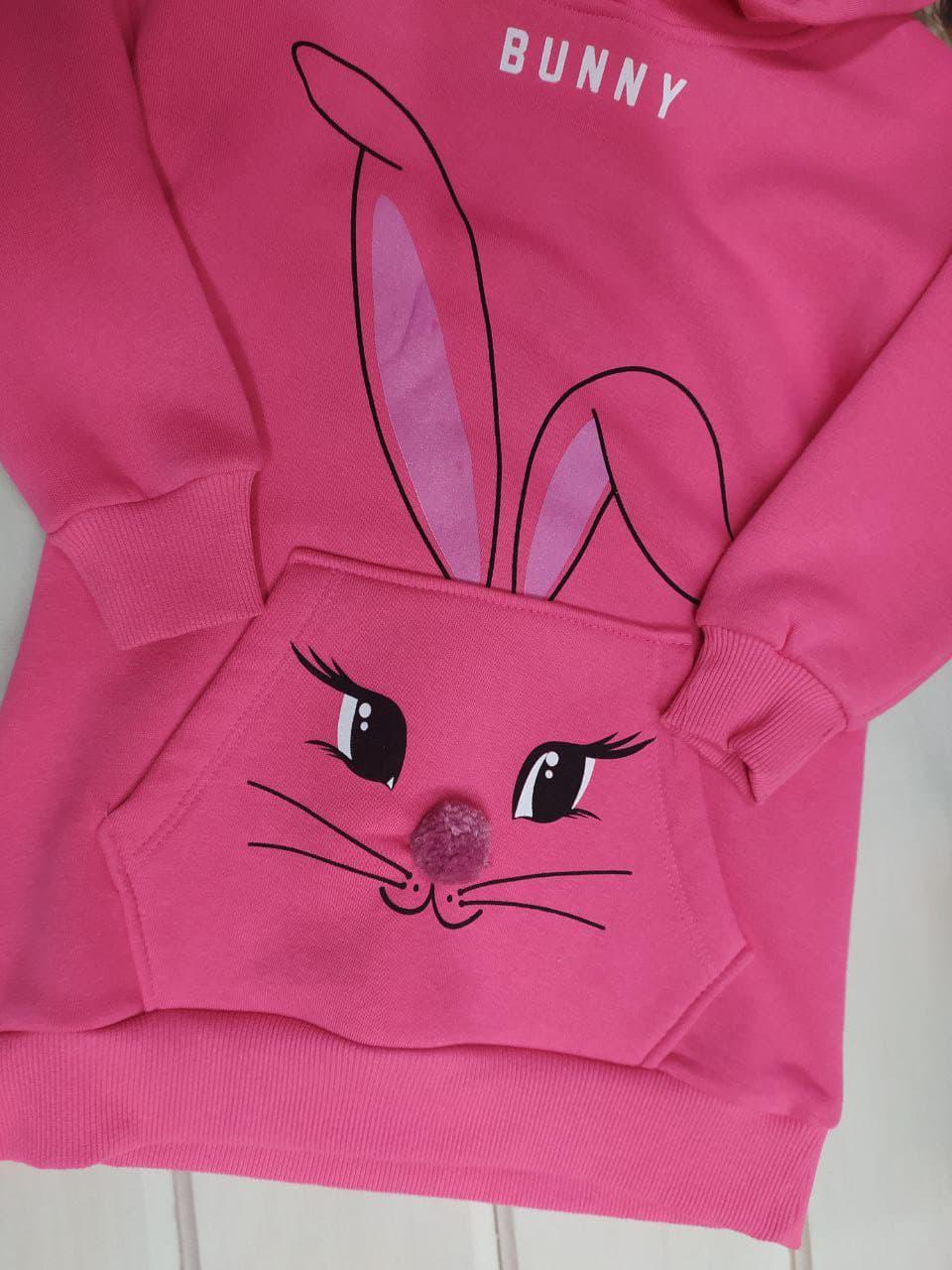 Туника Tocka kids с зайкою для девочки 98 см Розовый (013218/98) - фото 2 Туника Tocka kids с зайкою для девочки 98 см Розовый (013218/98) - фото 2
