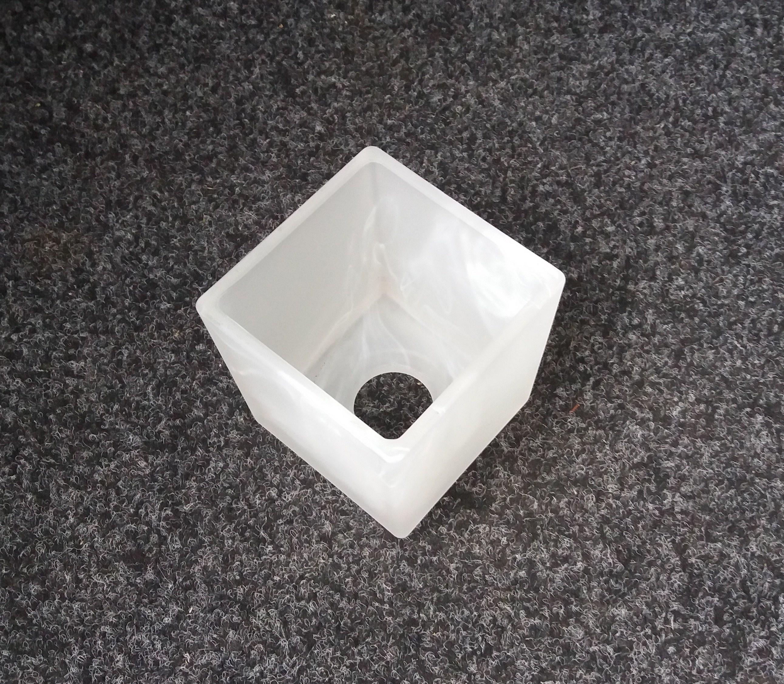 Плафон стеклянный Куб Е14 матовый Белый - фото 7 Плафон стеклянный Куб Е14 матовый Белый - фото 7