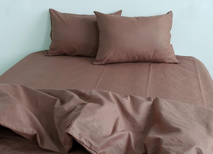 Комплект постільної білизни TAGtekstil Mahogany Rose двуспальний наволочки 70x70 см