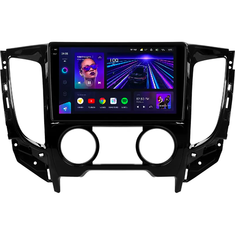Автомагнитола штатная Teyes для Mitsubishi L200 5 2015-2019 Android CC3 2K 6/128G Wi-Fi/4G вариант F1