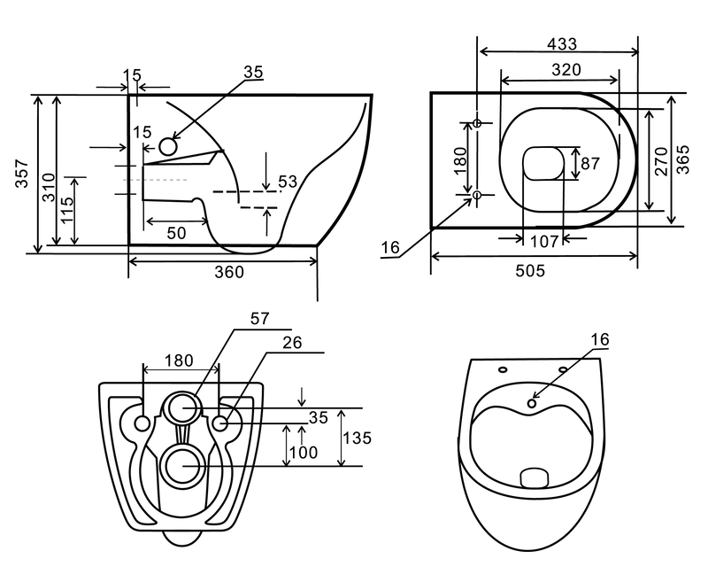 Унитаз-биде подвесной MIXXUS Premium ELLIPSE-1301-R 500x365x350 мм система смыва RIMLESS (OL-MP6659) - фото 11 Унитаз-биде подвесной MIXXUS Premium ELLIPSE-1301-R 500x365x350 мм система смыва RIMLESS (OL-MP6659) - фото 11