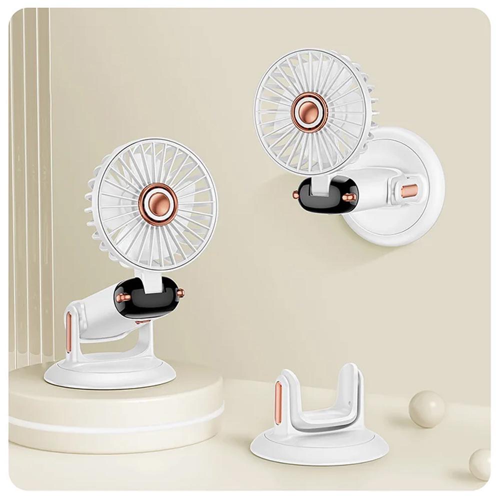 Міні-вентилятор портативний Portable Fan PF-10 USB акумуляторний 2400 мАг 4в1 Білий (SS-99) - фото 2 Міні-вентилятор портативний Portable Fan PF-10 USB акумуляторний 2400 мАг 4в1 Білий (SS-99) - фото 2