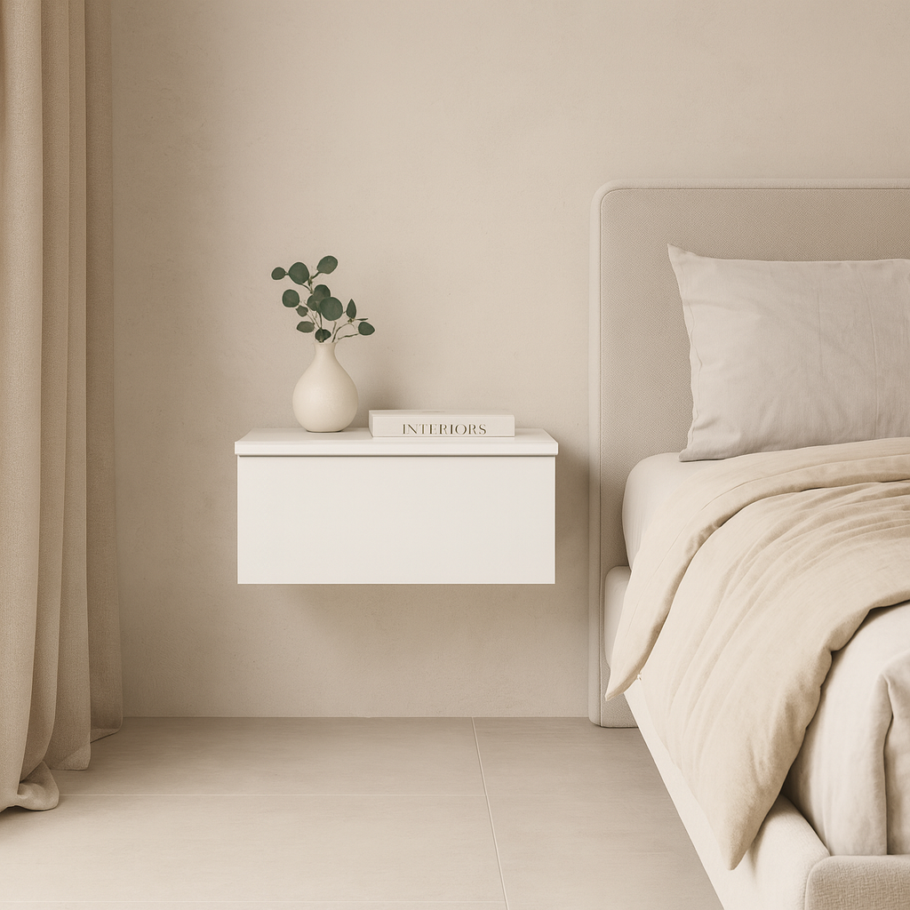 Тумба приліжкова ТП2 SENAM 180х450х310 мм ДСП Білий - фото 1 Тумба приліжкова ТП2 SENAM 180х450х310 мм ДСП Білий - фото 1