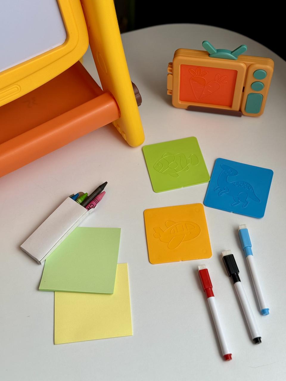 Мольберт Жираф с конструктором и маркерной доской 2в1 (35) - фото 8 Мольберт Жираф с конструктором и маркерной доской 2в1 (35) - фото 8