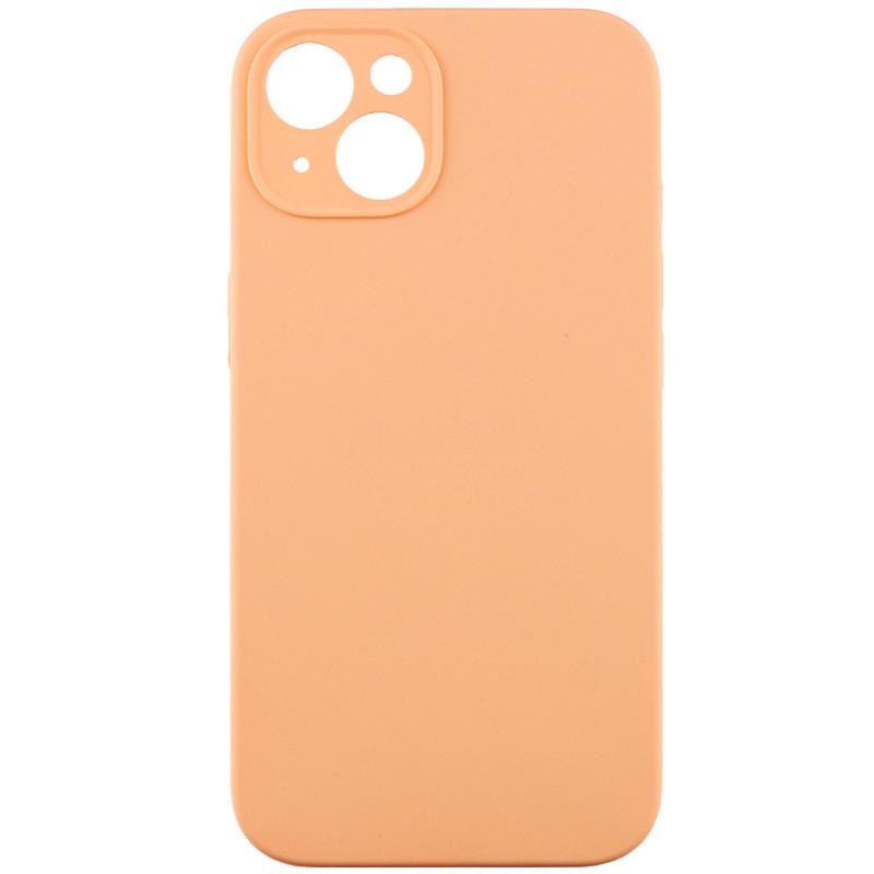 Противоударный чехол Silicone Case Full Camera Protective (AA) NL для Apple iPhone 14 (6.1") Оранжевый / Cantaloupe