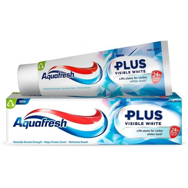 Паста зубная с фтором Aquafresh Visible white Plus 75 мл