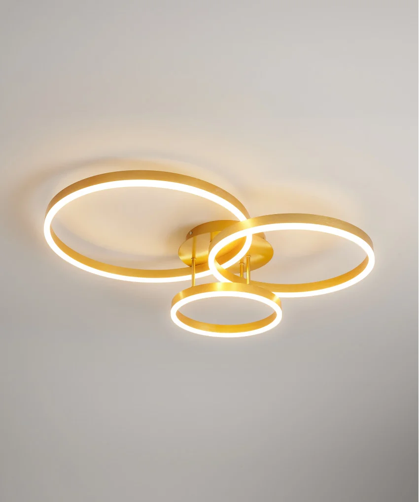 Стельовий світильник Disco Trio LED 62W Золотий (SDLC-00045)