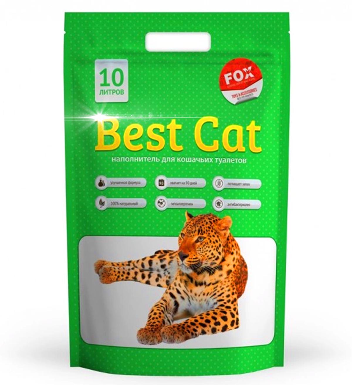 Наполнитель для кошачьего туалета Best Cat cиликагелевый 10 л Green (338582794) - фото 1