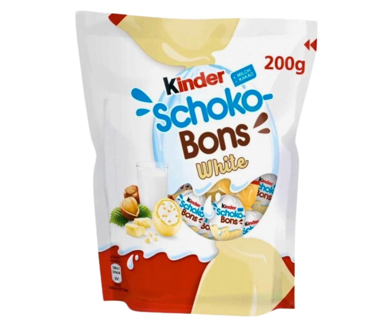 Цукерки шоколадні Kinder Schoko-Bons White 200 г