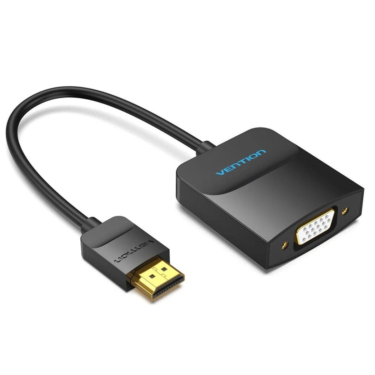 Переходник Vention HDMI M to VGA F 0,15 м Black (42154)