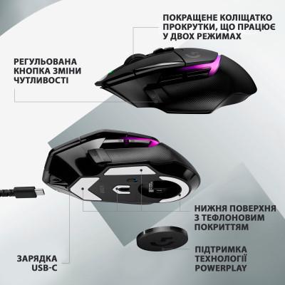 Комп'ютерна мишка Logitech G502 X Plus Wireless Black (910-006162) - фото 7