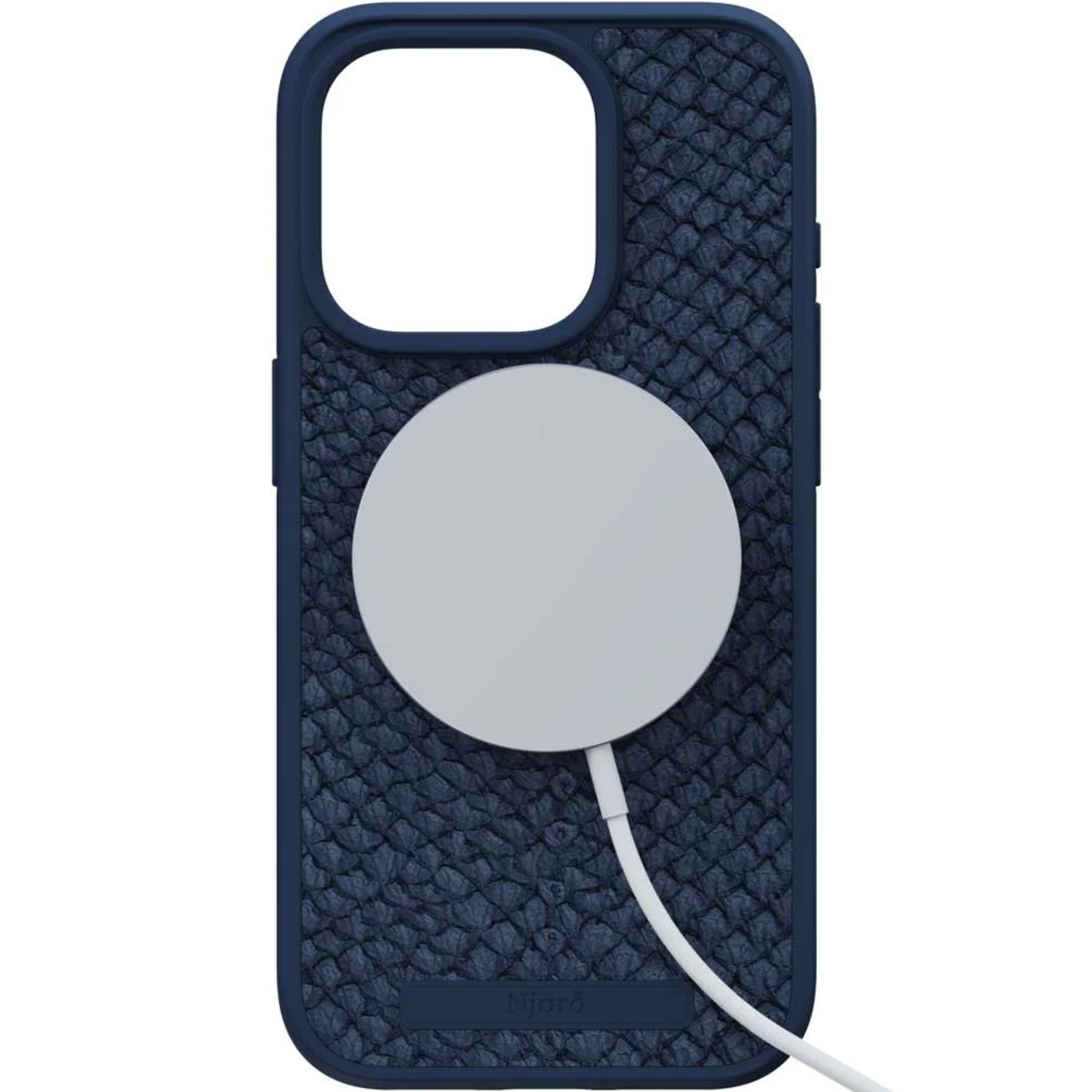 Чехол накладка Njord Salmon Leather MagSafe Case for iPhone 15 Pro, Petrol Blue (NA53SL01) - фото 10