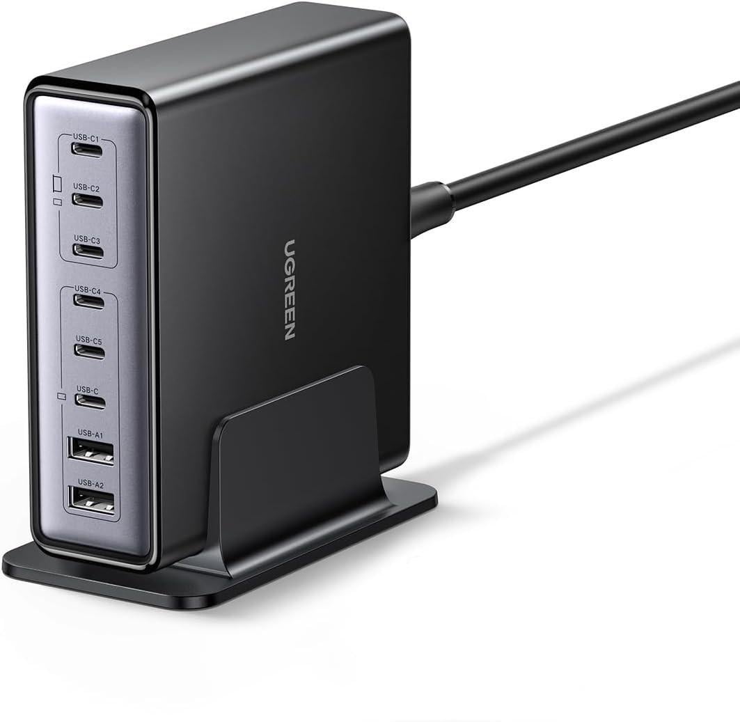 Зарядное устройство для UGREEN X766 200W 6C2A Grey (65296)