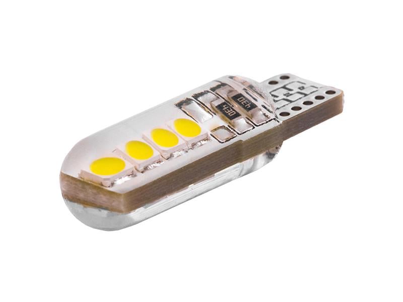 Автолампа светодиодная S T10 W5W 12 В SMD3030-8led Белый (3307)