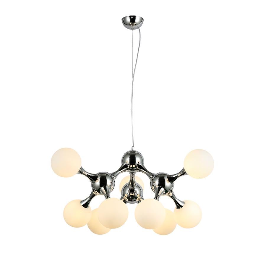 Люстра молекула підвісна 7529816-9 CR/WH Хром/Білий - фото 2 Люстра молекула підвісна 7529816-9 CR/WH Хром/Білий - фото 2