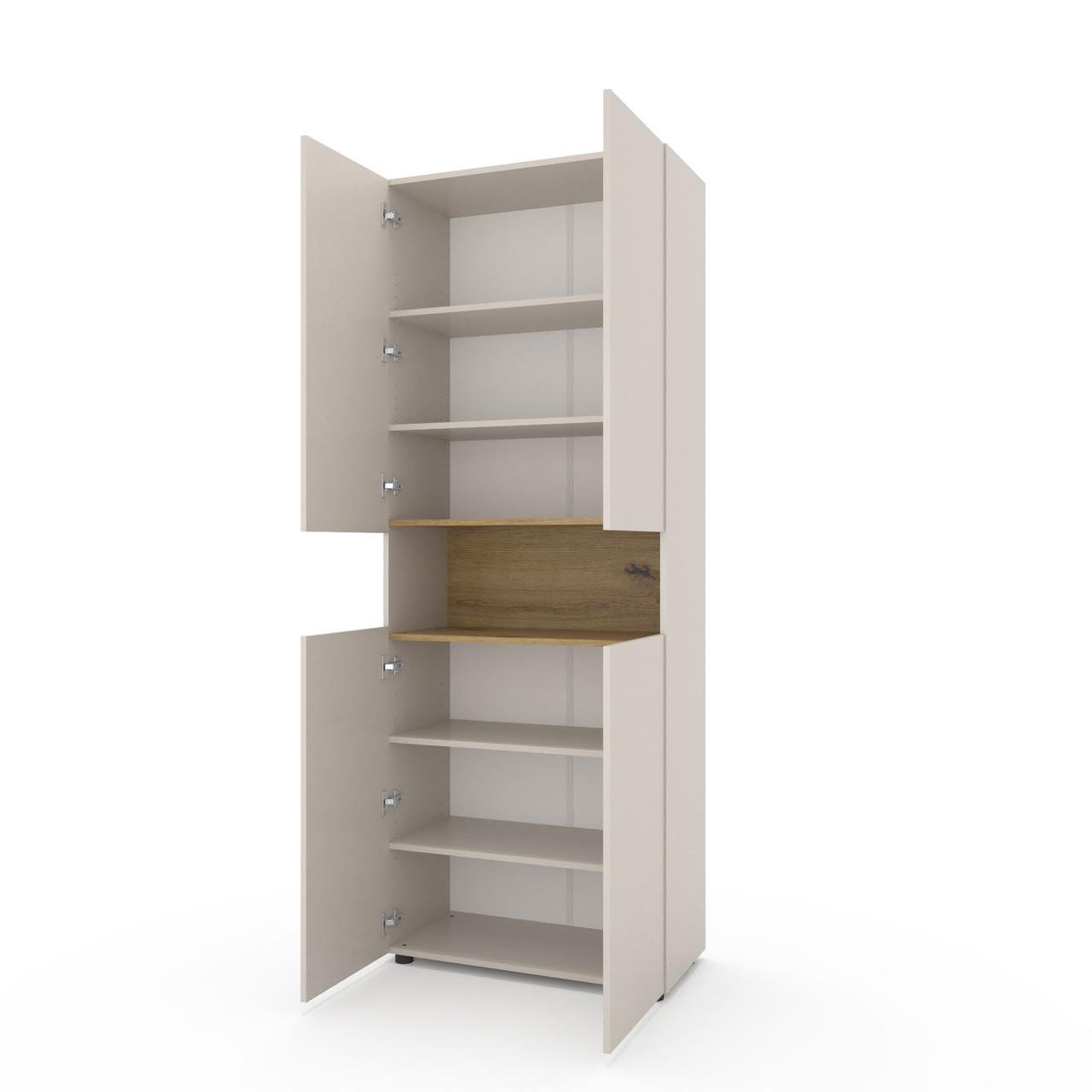 Пенал Metkas Home B002 ЛДСП 800x350x2130 мм Кашемир/Дуб Артизан - фото 2 Пенал Metkas Home B002 ЛДСП 800x350x2130 мм Кашемир/Дуб Артизан - фото 2