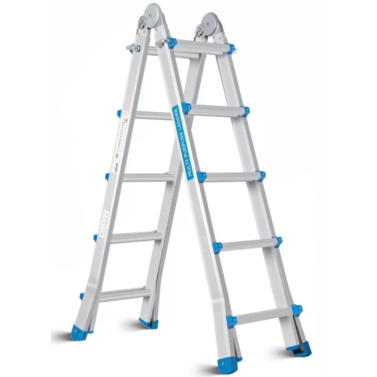 Стремянка телескопическая многофункциональная MASKO Серебряный