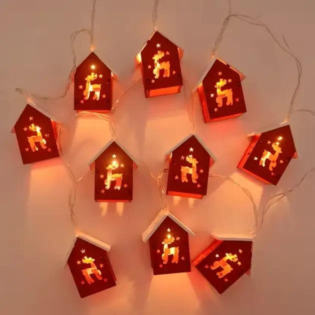 Гирлянда новогодняя 20 LED 3 м Теплый белый USB (MA755)