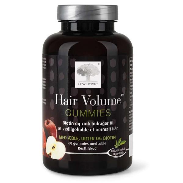 Комплекс вітамінів для шкіри волосся нігтів New Nordic Hair Volume Apple 60 Gummies (000020973)