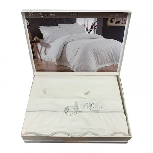 Комплект постельного белья Maison D'or с вышивкой 200х220 Les Azzures Rose Color (CN6131)