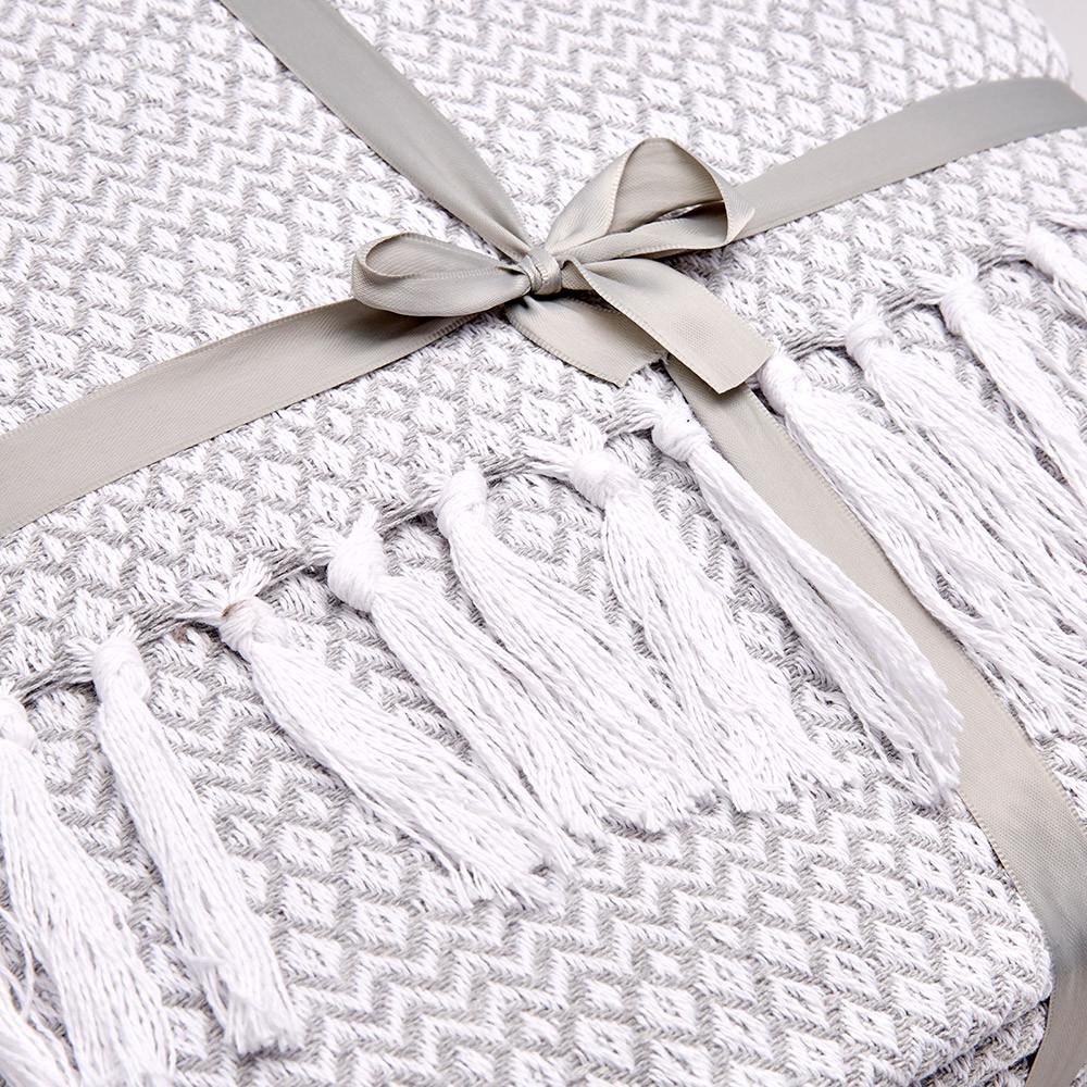 Покривало піке Karaca Home Levi a.gri євро 200х230 см Світло-сірий (svt-2000022279567) - фото 3