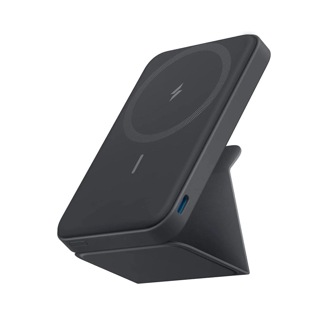 Повербанк магнитный Anker 622 MagGo 5000 mAh 12W с беспроводной зарядкой и подставкой Черный (26389448)