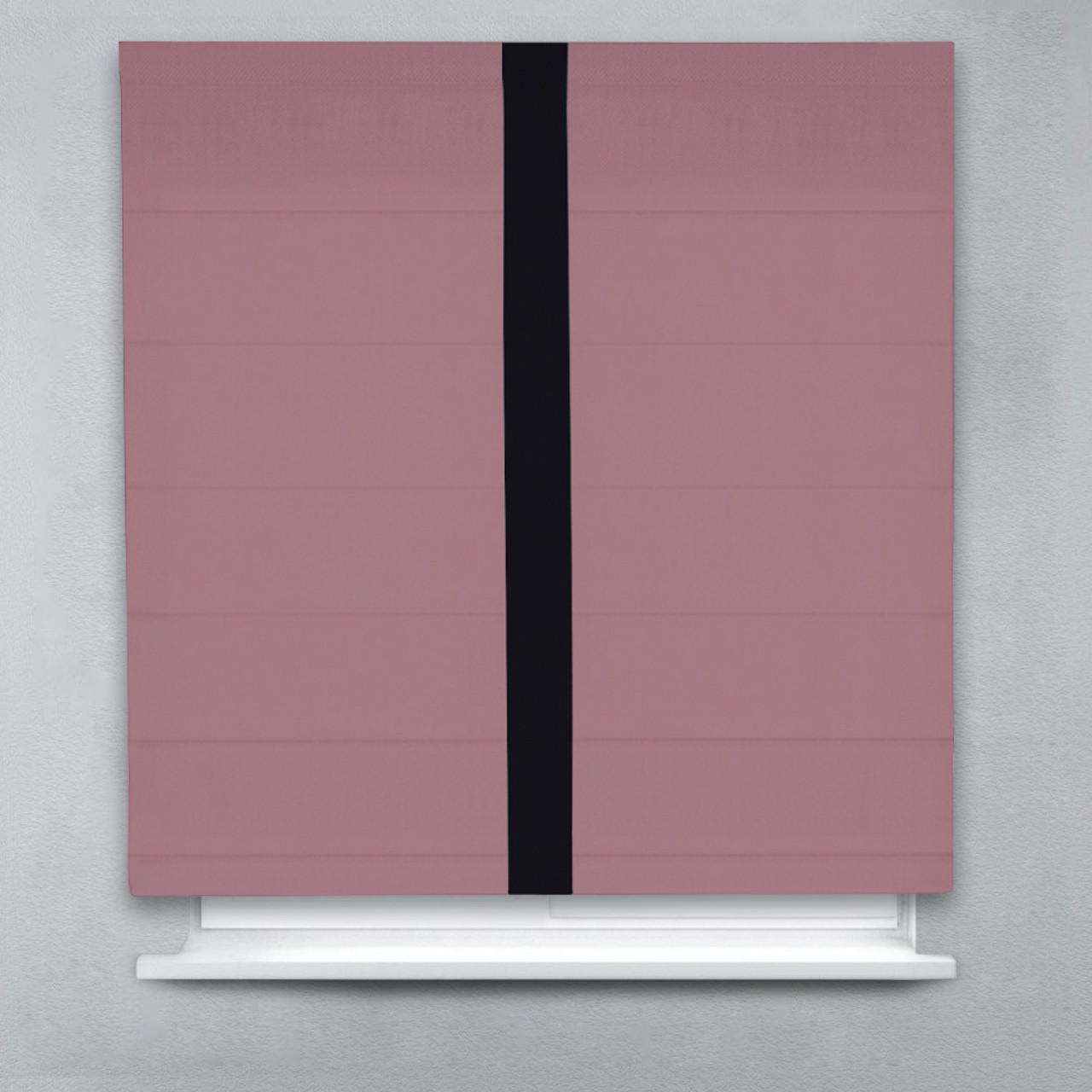 Римская штора Блэкаут Перфект с кантом по центру 220х170 см Пудровый/Черный