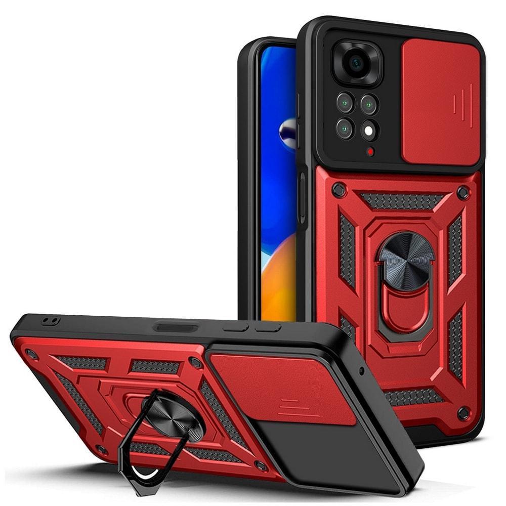 Чехол с защитой камеры 3DGuard Xiaomi Redmi Note 11 Red (32501-2D)