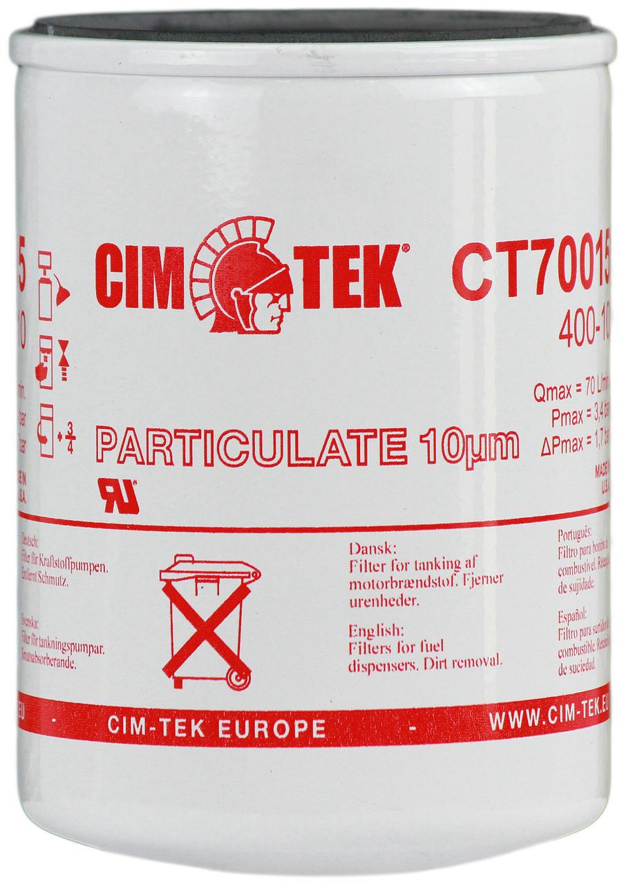 Фильтр тонкой очистки топлива CIM-TEK 400-10 фильтрация 10 микрон до 80 л/мин (PT_CT70015)