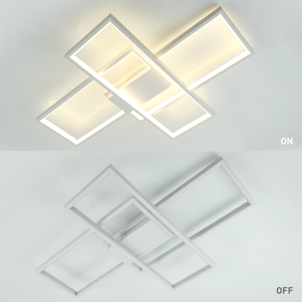 Люстра ESLLSE SVEN 3S 85 Вт LED з пультом 690x470x80 мм Білий (10488) - фото 5