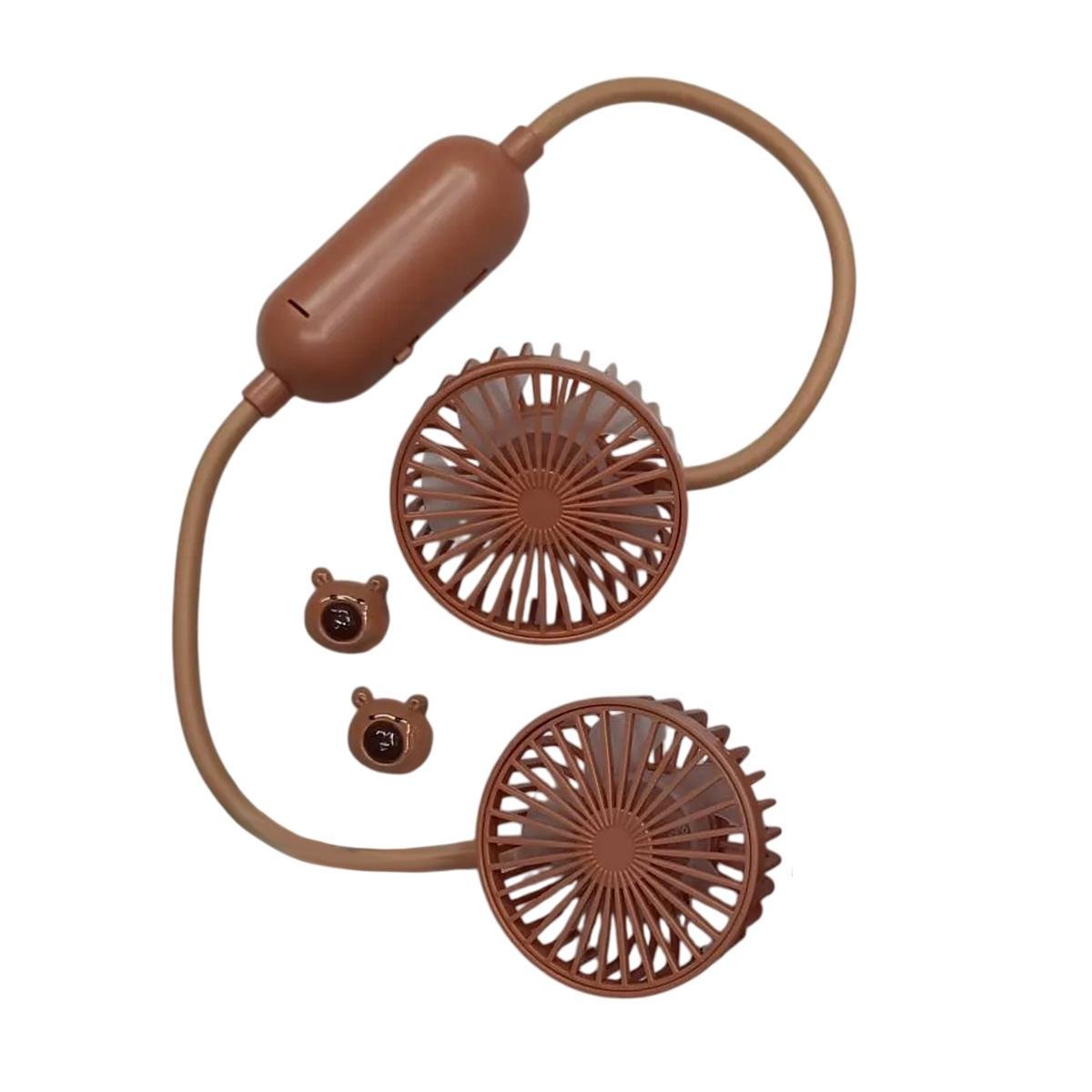 Вентилятор Capibara Hanging Neck Fan USB WL-1557 возраст 3 портативный подвесной на шею Brown (200309) - фото 4 Вентилятор Capibara Hanging Neck Fan USB WL-1557 возраст 3 портативный подвесной на шею Brown (200309) - фото 4