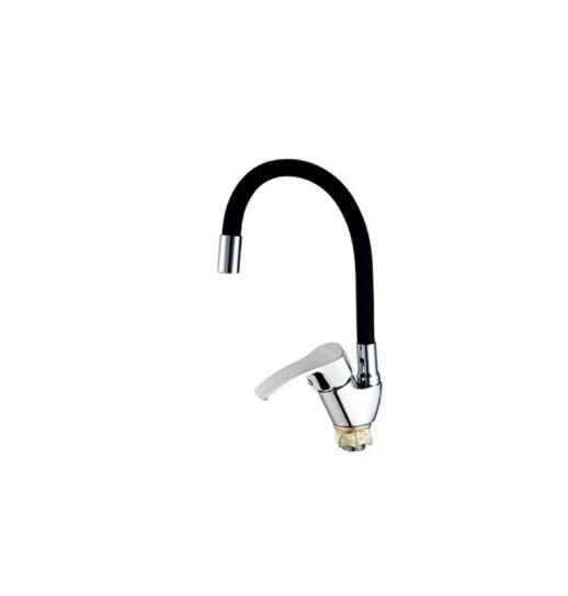 Смеситель для кухни MIXXUS YUB4-279 Reflector с черным силиконовым изливом (MI6484)